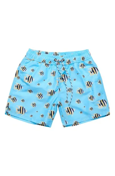 Snapper Rock Kids' Float Your Boat Swim Short In Blue