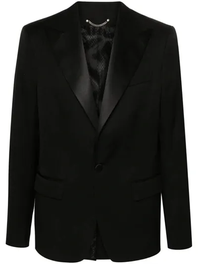 Golden Goose Single-breasted Wool Blazer In Black