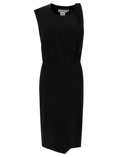 Sportmax Cris Midi Dress In Nero