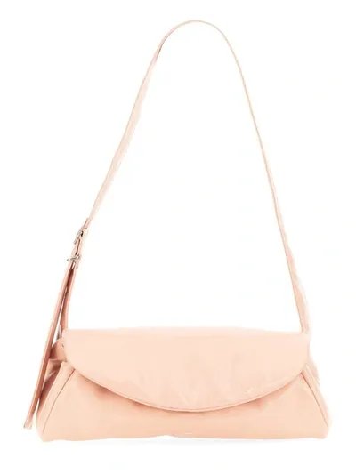 Jil Sander Big Cannoli Bag In Powder