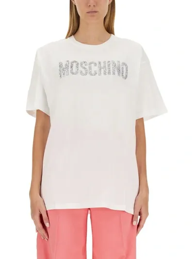 Moschino T-shirt With Logo In White