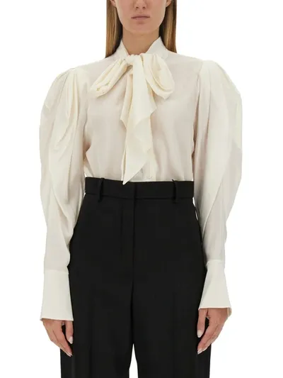 Nina Ricci Silk Shirt In White