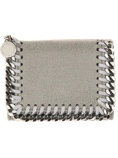 Stella Mccartney Falabella Wallet In Grey