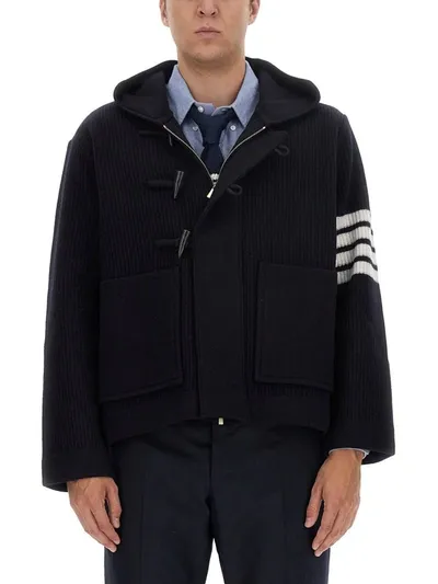 Thom Browne Wool Jacket In Blue