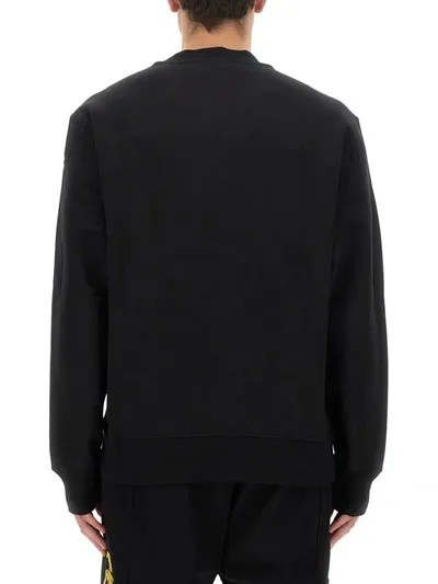 Versace Jeans Couture Sweatshirt With Logo In Black