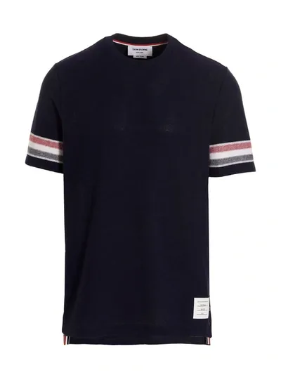 Thom Browne Rwb T-shirt In Blue