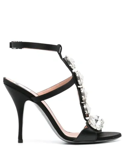 Moschino Sandals In Black