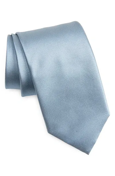 Tom Ford Solid Mulberry Silk Twill Tie In Lapis Blue