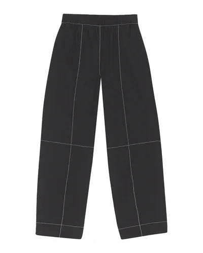 Ganni Black Curve Trousers