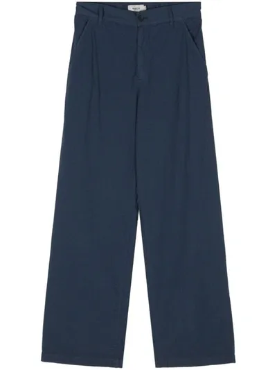 Barena Venezia Creased Straight Trousers In Blue