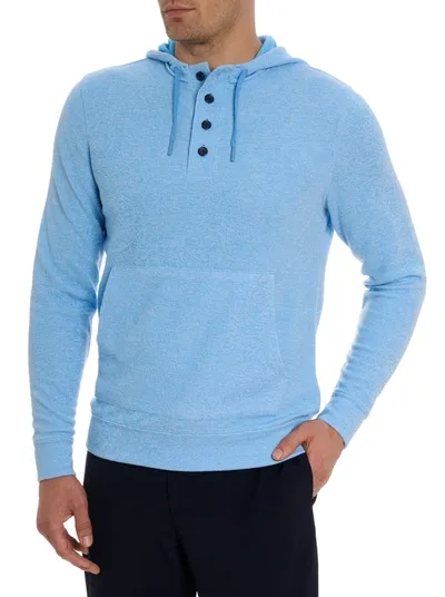 Robert Graham Ainsworth Performance Long Sleeve Knit In Light Blue