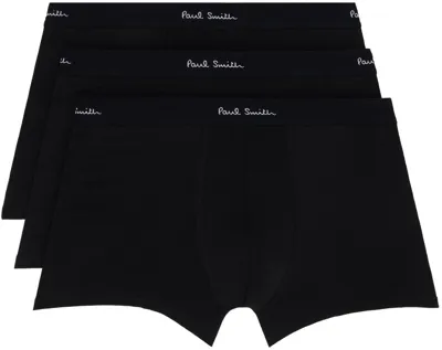 Paul Smith Three-pack Black Boxer Briefs In 79 Blacks