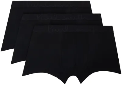 Paul Smith Three-pack Black Boxers In 79 Blacks