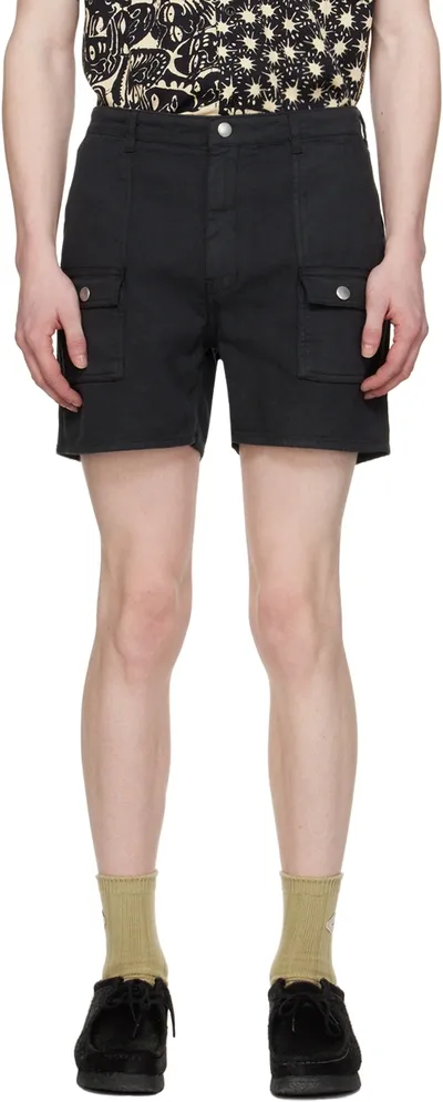 Ymc You Must Create Black Pocket Shorts In 01-black