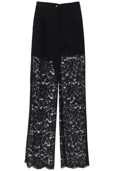 Dolce & Gabbana Lace Pants In Multicolor