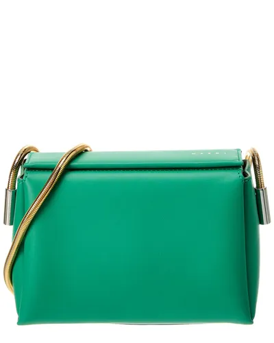 Marni Toggle Small Shoulder Bag In Green