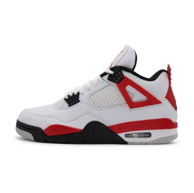 Pre-owned Nike Jordan 4 Retro Red Cement Dh6927-161 Gr. 41 42 43 44 In Weiss