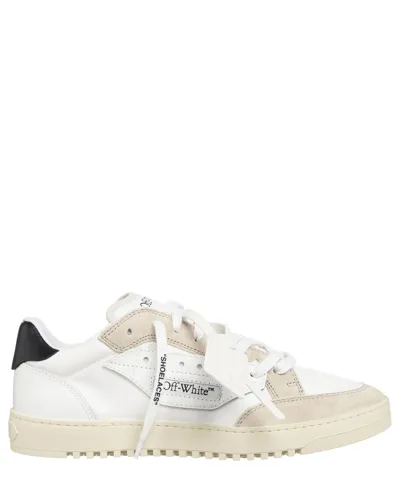 Pre-owned Off-white Sneaker Herren Omia227c99fab005011n White Leder Logo Schuhe In Weiss