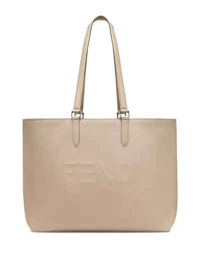 Fendi Tote In Taupe