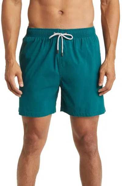 Vintage Summer Swim Trunks In Green