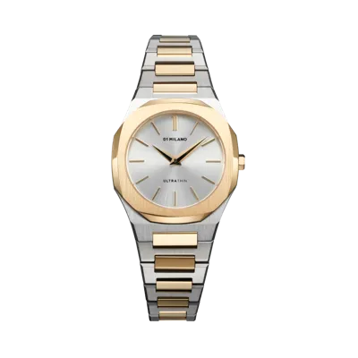 D1 Milano Watch Ultra Thin 30mm In Gold/silver