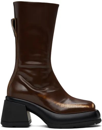 Miista Brown Cassia Boots