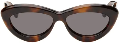 Loewe Tortoiseshell Cat-eye Sunglasses In Black,flame