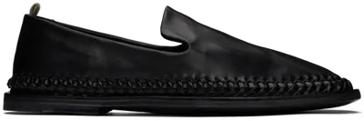 Officine Creative Black Miles 002 Loafers In Nero