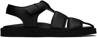 Officine Creative Inner Caged Leather Sandals In Black