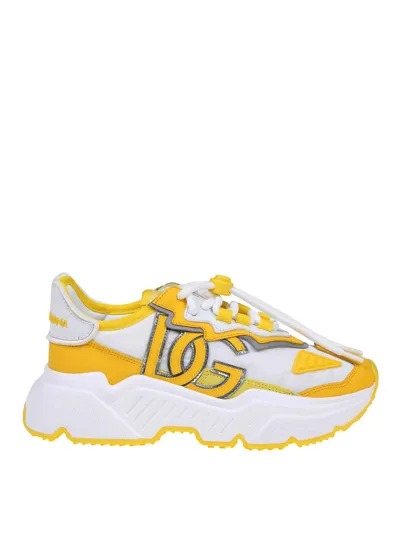 Dolce & Gabbana Daymaster Chunky Sneakers In Lemon