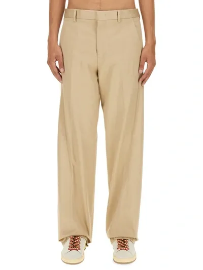 Lanvin Twisted Chino Pants In Cream