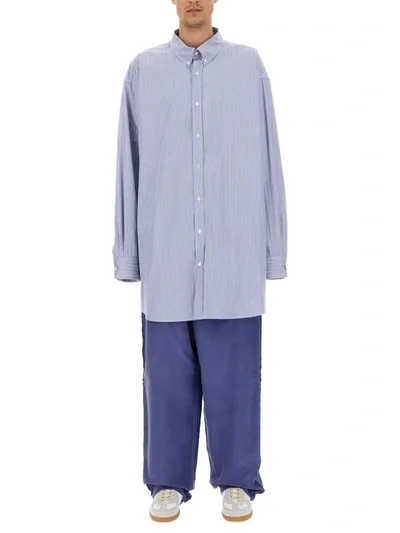 Maison Margiela Oxford Shirt In Blue