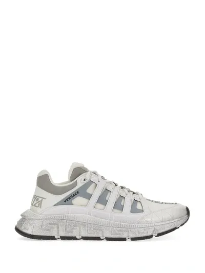 Versace Trigrecha Sneaker In Silver