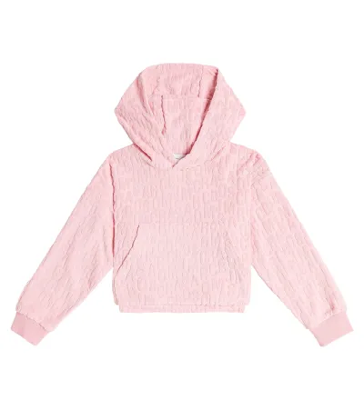 Marc Jacobs Kids' Logo Cotton-blend Hoodie In Pink