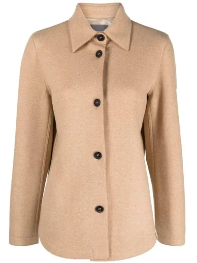 Lorena Antoniazzi Single-breasted Wool-cashmere Jacket In Neutrals