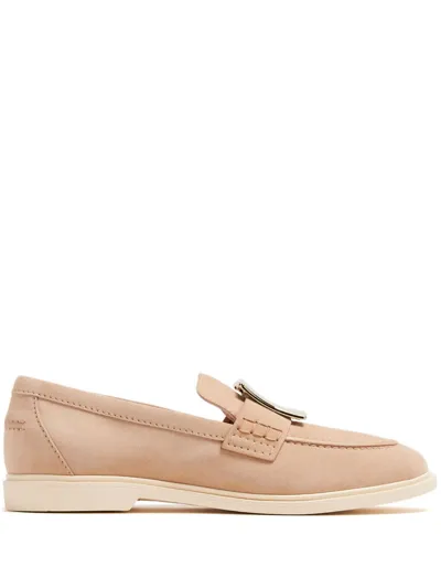 Roger Vivier Viv' Rangers Loafers In Beige