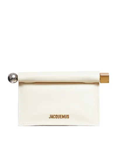 Jacquemus La Petite Pochette Shoulder Bag In Light Ivory