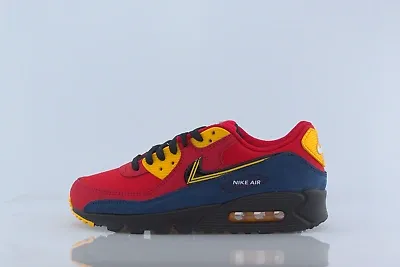 Pre-owned Nike Air Max 90 Premium City Pack London Cj1794-600 Prm Us 8 13 Eu 41 47.5 Ds Og In University Red / Black