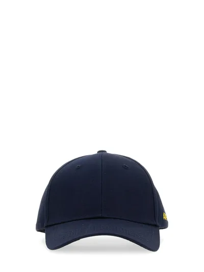 Aspesi Baseball Hat With Logo In Blu