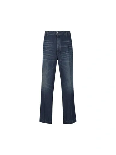 Valentino Garavani Trousers In Dark Denim