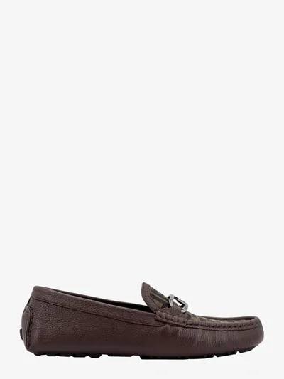 Fendi Driver Olock Sneakers In Brown