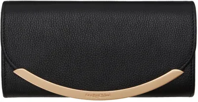 See By Chloé Black Lizzie Long Wallet In 001 Black