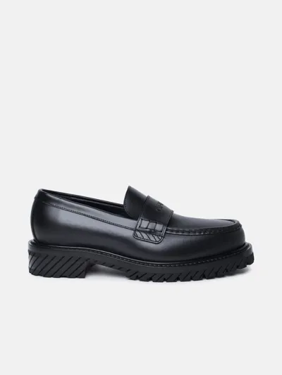 Off-white Mocassino Military In Black