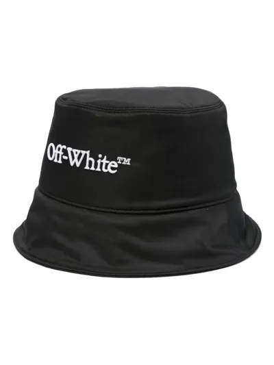 Off-white Nylon Bucket Hat In Black