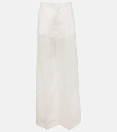 Chloé Ramie Wide-leg Pants In White