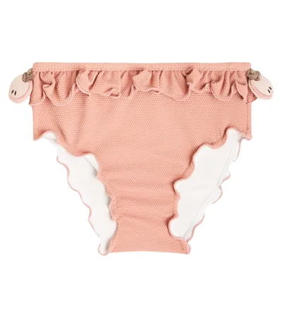 Donsje Kids' Sisi Bikini Bottoms In Old Rose