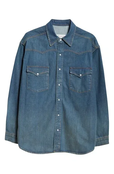 Maison Margiela Blue Americana Wash Denim Shirt