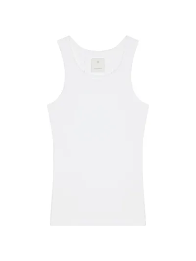 Givenchy Extra Slim Fit Tank Top In Cotton In White