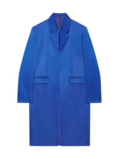 Givenchy Coat In Silk Satin Duchesse In Iris Purple