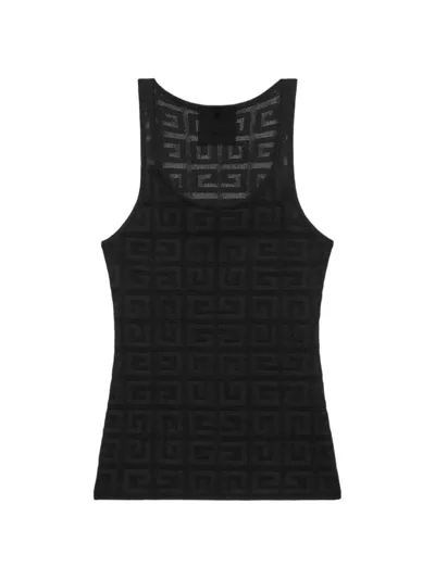 Givenchy Slim Tank Top In 4g Jacquard In Black